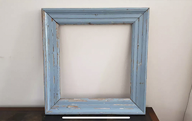 Blue picture frame